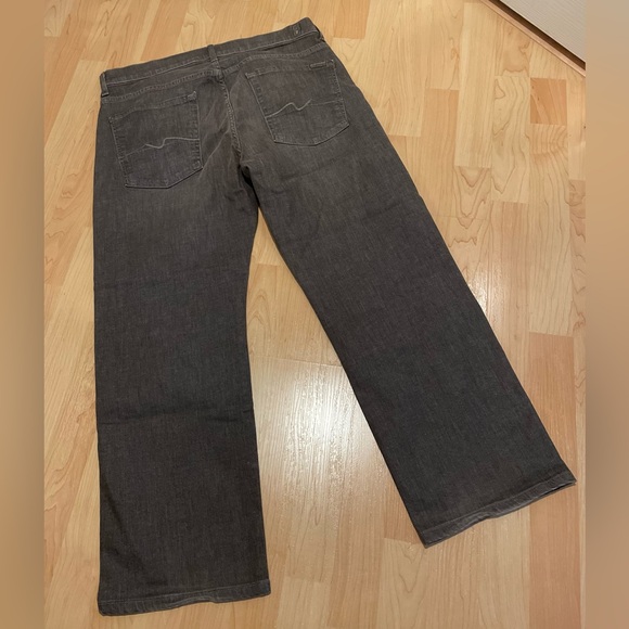 7 Seven For All Mankind Austyn Relaxed Jeans Men Denim Pants W 36” Grey - Picture 2 of 6